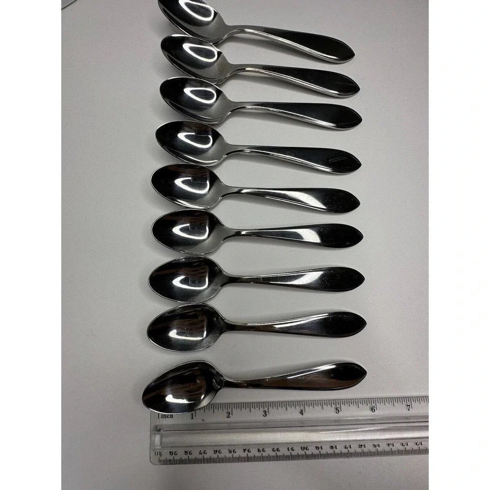 Northland Korea Stainless Flatware Glossy Replacement 9 PC‎ Teaspoon Set